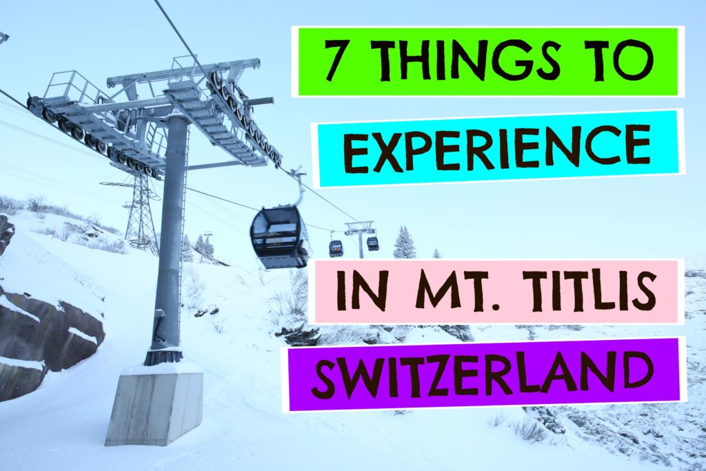 things to do in mount titlis switzerland